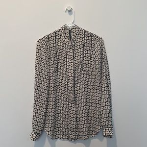 Reiss Floral Long Sleeve Blouse